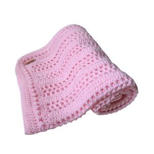 Pink handmade baby/toddler blanket